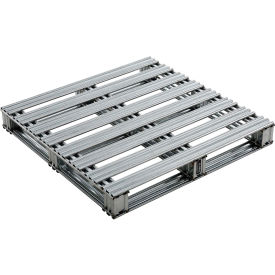 GoVets™ Stackable Open Deck Pallet Galvanized Steel2-Way36