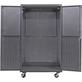 GoVets Configurable Mobile Pegboard Cabinet 48