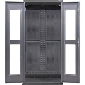 GoVets Clear-View Configurable Full Pegboard Cabinet 36