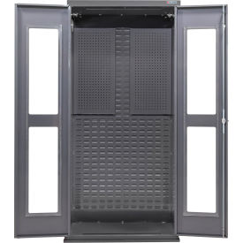 GoVets Clear-View Configurable Pegboard Cabinet 36