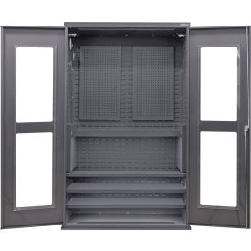 GoVets Clear-View Configurable Pegboard Cabinet 48