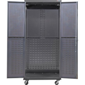 GoVets E-Lock Configurable Mobile Pegboard Cabinet 36