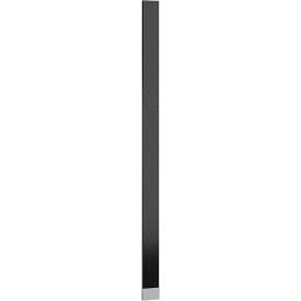 ASI Global Partitions Phenolic Black Core Pilaster w/ Shoe - 24