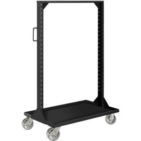 GoVets™ Portable Bin & Shelf Cart W/ Phenolic Casters 36