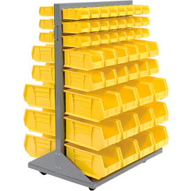 GoVets™ Mobile Floor Rack w/ 48(C) 24(D) 24(F) Blue Bins 36
