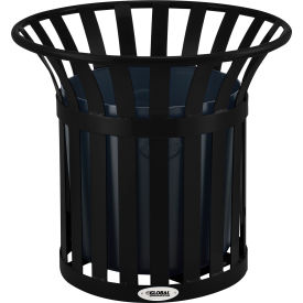 GoVets™ Steel Slat Planter - Black 738BK695