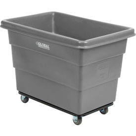 GoVets™ Plastic Bulk Box Truck 8 Bushel Steel Chassis Base Gray 312GY800