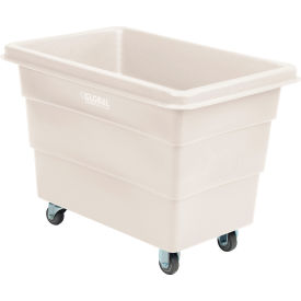 GoVets™ Plastic Bulk Box Truck 8 Bushel Direct Mount Base White 313WH800