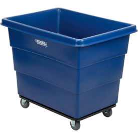 GoVets™ Plastic Bulk Box Truck 12 Bushel Steel Chassis Base Blue 314800