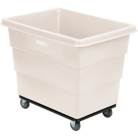 GoVets™ Plastic Bulk Box Truck 12 Bushel Steel Chassis Base White 314WH800