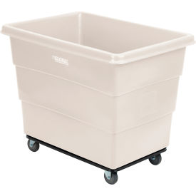 GoVets™ Plastic Bulk Box Truck 16 Bushel Steel Chassis Base White 315WH800