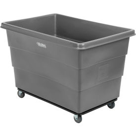 GoVets™ Plastic Bulk Box Truck 20 Bushel Steel Chassis Base Gray 316GY800