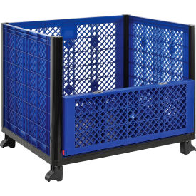 GoVets™ Easy Assembly Vented Wall Container - Drop Gate 39-1/4x31-1/2x33-1/2 Overall 087D603