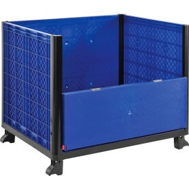 GoVets™ Easy Assembly Solid Wall Container - Drop Gate 39-1/4x31-1/2x33-1/2 Overall 452D239