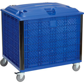 GoVets™ Easy Assembly Solid Wall Container - Lid/Casters 39-1/4x31-1/2x34 Overall 452P239