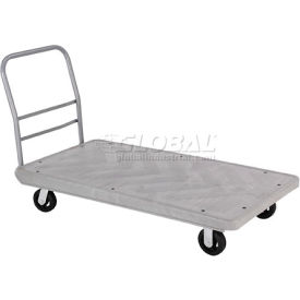 GoVets™ Structural Foam 60x30 Plastic Deck Platform Truck - 4 Wheels - 2000 Lb. Cap. 437241