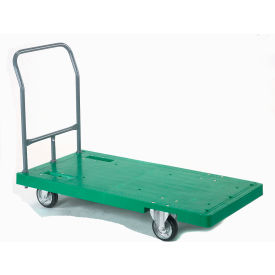 GoVets™ Plastic Deck Flatbed Platform Truck 52