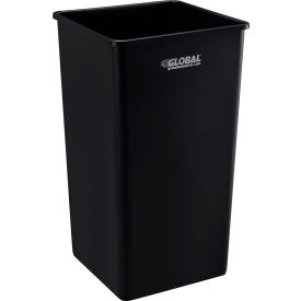 GoVets™ Square Plastic Trash Can 55 Gallon Black 440BK641
