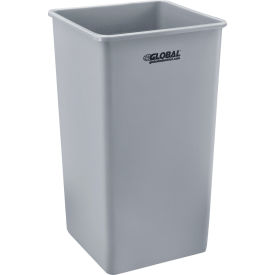 GoVets™ Square Plastic Trash Can 55 Gallon Gray 440GY641