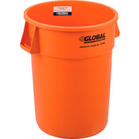 GoVets™ Plastic Trash Can - 44 Gallon Bright Orange 462BOR240