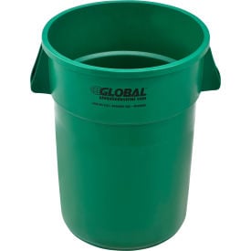 GoVets™ Plastic Trash Can - 44 Gallon Green 462GN240