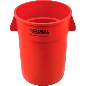GoVets™ Plastic Trash Can - 44 Gallon Red 462RD240