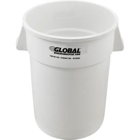 GoVets™ Plastic Trash Can - 44 Gallon White 462WH240