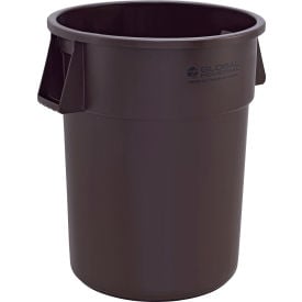GoVets™ Plastic Trash Can 55 Gallon Brown 464BN240