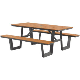 GoVets™ Urban 6' Plastic Picnic Table Tan 136348