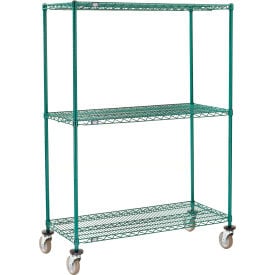 Nexel® 3 Shelf Truck Poly-Green® 42