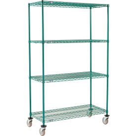 Nexel® 4 Shelf Truck Poly-Green® 54