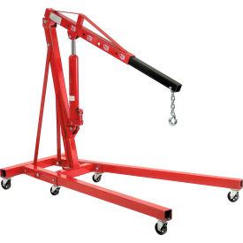GoVets™ Folding Floor Crane with Telescopic Boom 4000 Lb. Capacity 106316