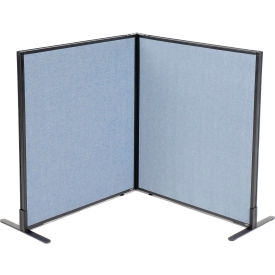 Interion® Freestanding 2-Panel Corner Room Divider 36-1/4