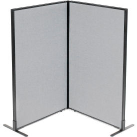 Interion® Freestanding 2-Panel Corner Room Divider 36-1/4