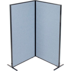 Interion® Freestanding 2-Panel Corner Room Divider 36-1/4