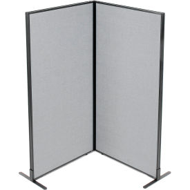 Interion® Freestanding 2-Panel Corner Room Divider 36-1/4