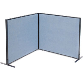 Interion® Freestanding 2-Panel Corner Room Divider 48-1/4