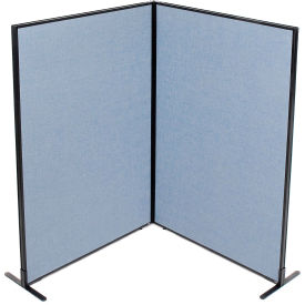 Interion® Freestanding 2-Panel Corner Room Divider 48-1/4