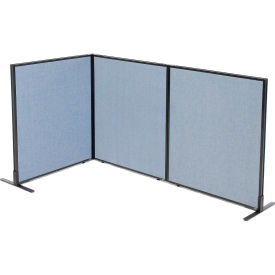 Interion® Freestanding 3-Panel Corner Room Divider 36-1/4