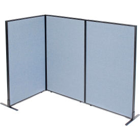 Interion® Freestanding 3-Panel Corner Room Divider 36-1/4