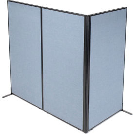 Interion® Freestanding 3-Panel Corner Room Divider 36-1/4