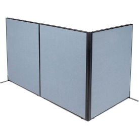 Interion® Freestanding 3-Panel Corner Room Divider 48-1/4