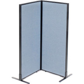Interion® Freestanding 2-Panel Corner Room Divider 24-1/4
