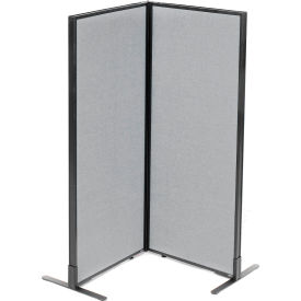 Interion® Freestanding 2-Panel Corner Room Divider 24-1/4
