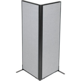 Interion® Freestanding 2-Panel Corner Room Divider 24-1/4