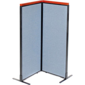 Interion® Deluxe Freestanding 2-Panel Corner Room Divider 24-1/4