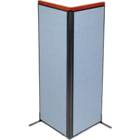 Interion® Deluxe Freestanding 2-Panel Corner Room Divider 24-1/4