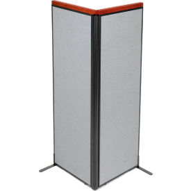 Interion® Deluxe Freestanding 2-Panel Corner Room Divider 24-1/4