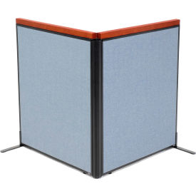 Interion® Deluxe Freestanding 2-Panel Corner Room Divider 36-1/4