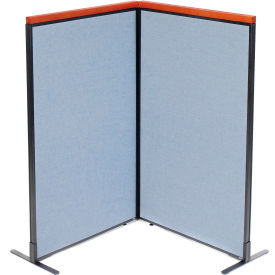 Interion® Deluxe Freestanding 2-Panel Corner Room Divider 36-1/4